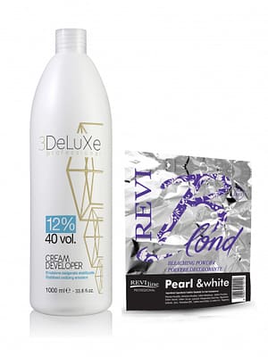 Pearl & White Bleaching Powder 500 g with Cream Developer 1 L Volume 40 (12%)