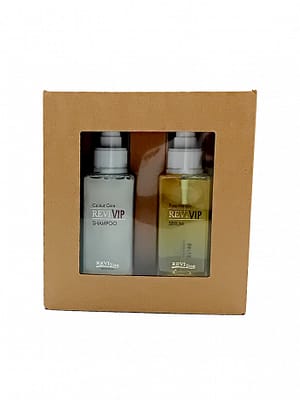 Reviline Repair Kit shampoo and Revi VIP Serum for damaged hair